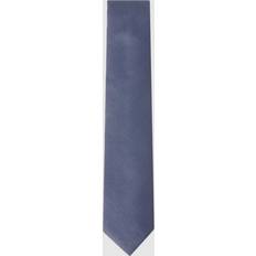 Blue Ties Reiss Ceremony Textured Silk Tie, Airforce Blue