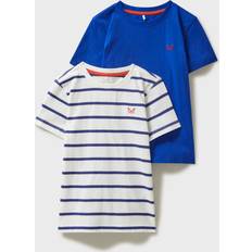 Crew Clothing Kids' T-Shirt, Pack of 2, Blue/Multi