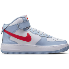 Blue Basketball Shoes Nike Air Force 1 Mid EasyOn GS - Light Armoury Blue/White/Bright Crimson