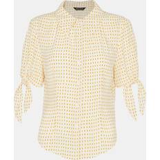 Blouses Whistles Oval Spot Tie Sleeve Blouse, Ivory/Multi