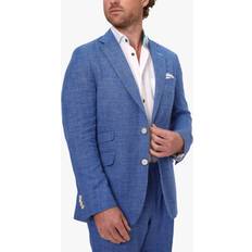 Linen Suits KOY Linen Blend Suit Jacket, Mid Blue