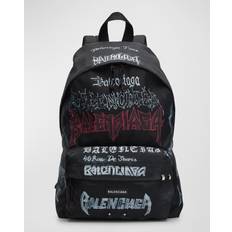 Balenciaga Backpacks Balenciaga Men's Explorer DIY Metal Allover Backpack 1000 BLACK