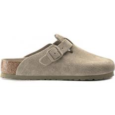 43 ½ Outdoor Slippers Birkenstock Boston Soft Footbed Suede Leather - Faded Khaki