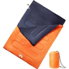 VidaXL Sleeping Bags vidaXL Double Sleeping Bag with Pillows for Adults Camping Hiking 3-4 Seasons