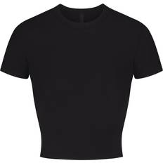 SKIMS Soft Lounge Cropped T-shirt - Onyx
