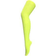 Women - Yellow Tights & Stay-Ups Sock Snob One Size, Neon Yellow Ladies denier bright coloured opaque neon tights