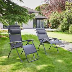 Sunbathing Garden Chairs Dunelm Helsinki 2-pack