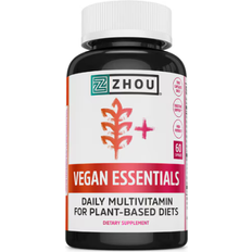 Zhou Vegan Essentials Daily Multivitamin for Plant Based Diets 60 pcs
