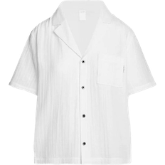 Calvin Klein Cotton Sleepwear Calvin Klein S/S Button Down - White