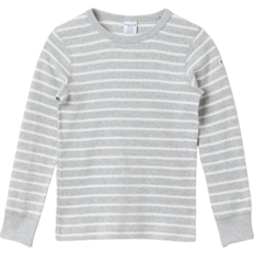 Polarn O. Pyret Kid's Long Sleeves Striped T-shirt - Gray Melange