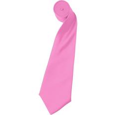 Pink Ties Premier Mens Plain Satin Tie Narrow Blade Pack of 2 Pink One