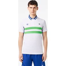 Lacoste Sportswear Garment Polo Shirts Lacoste Herren Tennis-Poloshirt ULTRA-DRY PIQUE French Open Edition weiß
