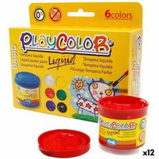 Tempera Paints Tempera Playcolor Multicolour 40 ml 12 Units