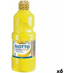 Tempera Paints Giotto Tempera School Yellow 500 ml Washable 6 Units