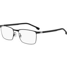BOSS 1637 TI7, including lenses, RECTANGLE Glasses, MALE Black