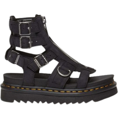 Dr. Martens Unisex Slippers & Sandals Dr. Martens Olson Gladiator Sandals - Charcoal Gray/Tumbled Nubuck