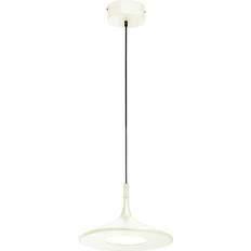 Schöner Wohnen Single LED Sand White Matt Pendant Lamp 45cm