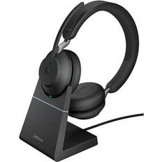 On-Ear Headphones Jabra Evolve2 65, Link 390c UC Stereo Desk Stand