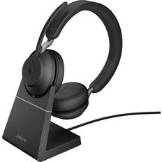 Jabra On-Ear Headphones - Wireless on sale Jabra Evolve2 65, Link 390a MS Stereo Desk Stand