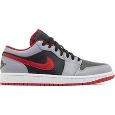 Grey Trainers Nike Air Jordan 1 Low M - Black/Cement Grey/White/Fire Red