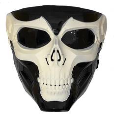 WISEONUS Airsoft Mask Tactical Paintball Skull Mask Protective Gear Full Face Mask for Halloween Hunting CS Wargame