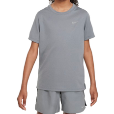 Nike Older Kid's Dri-FIT Miler Training Top - Smoke Grey (FD0237-084)