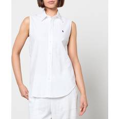 Polo Ralph Lauren Blouses Polo Ralph Lauren Sleeveless Cotton-Canvas Shirt White