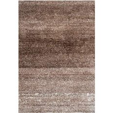 The Rug House Large Thick Plush Begie Shaggy Shag Area Brown, Beige 200x290cm