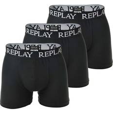 Replay Underwear Replay Men's Designer Boxer Shorts Pack Mixed Black
