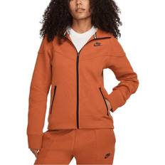 Nike Cotton Jackets Nike Tech Fleece Women Hoodies Brown