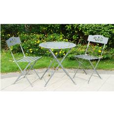 Metal Bistro Sets Garden & Outdoor Furniture Gr8 Garden Leaf 3 Bistro Set, 1 Table incl. 2 Chairs