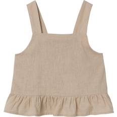 Beige Blouses & Tunics Children's Clothing Name It Girls Strappy Linen Co-Ord Top Humus, Beige, Age: Years, Women age: YEARS
