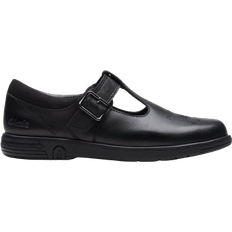Low Top Shoes Children's Shoes Clarks Kid's Jazzy Tap - Black Leather