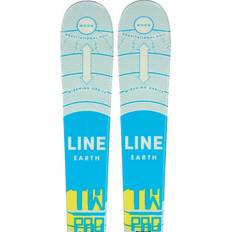 All Mountain Skis Downhill Skis Line Wallisch Shorty+Fdt 4.5 Alpine Skis 2024 - Blue