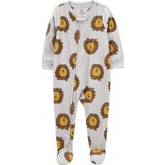 Carter's Baby Lion Fleece Footie Pajamas 1-piece - Grey/Brown