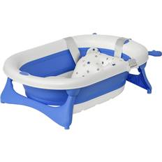 Baby Bathtubs Homcom Foldable Baby Bath Tub
