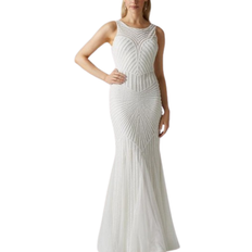 Coast Premium Linear Embellished Wedding Dress - Ivory