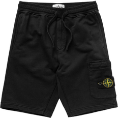 S Shorts Stone Island Garment Dyed French Terry Shorts - Black