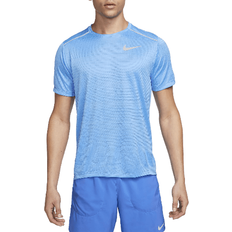Nike Blue - Men Clothing Nike Men's Miler Short Sleeved Running Top - University Blue