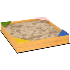 OutSunny Wooden Sand Pit