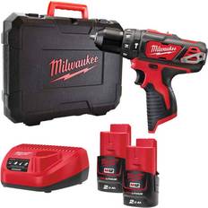 Milwaukee Multiple Gears Hammer Drills Milwaukee M12 BPD-202C (2x2.0Ah)