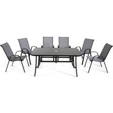 Outdoor Living Rufford Patio Dining Set, 1 Table incl. 6 Chairs