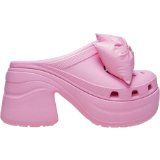 Pink Outdoor Slippers Crocs Siren Bow Clog - Pink Tweed