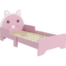 ZONEKIZ Toddler Bed Frame Cat Design Bed 29.1x56.3"