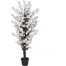 Leaf Blossom Tree White Artificial Plant
