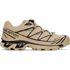 Beige - Men Hiking Shoes Salomon Xt-6 Gtx - Safari/Black