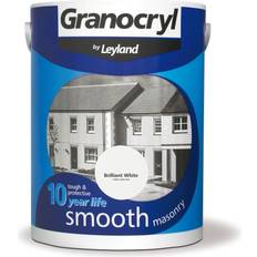 Leyland Trade Granocryl Smooth Concrete Paint Brilliant White 5L