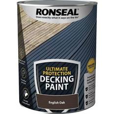 Ronseal Brown Paint Ronseal Ultimate Protection Decking Woodstain English Oak 5L