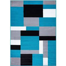 Ebern Designs Tarra Blue, Grey, Black, White 80x150cm