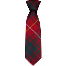 Red Ties iLuv Clan tie bruce modern tartan pure wool scottish handmade necktie